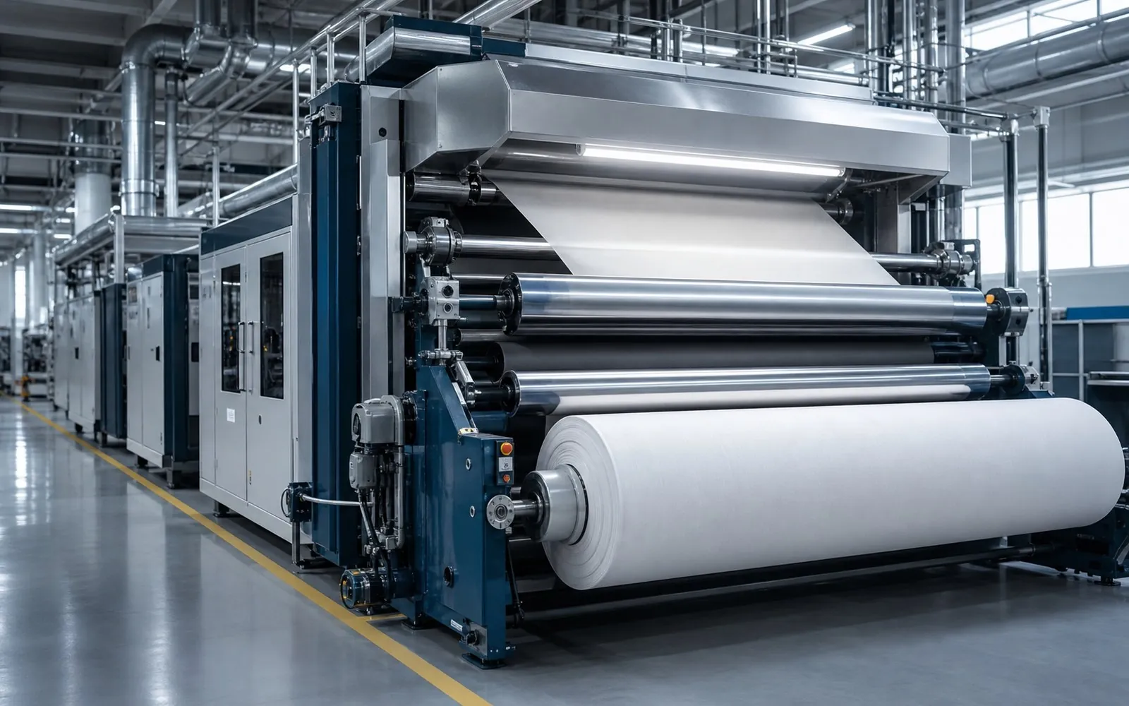 Modern textile calendering machine