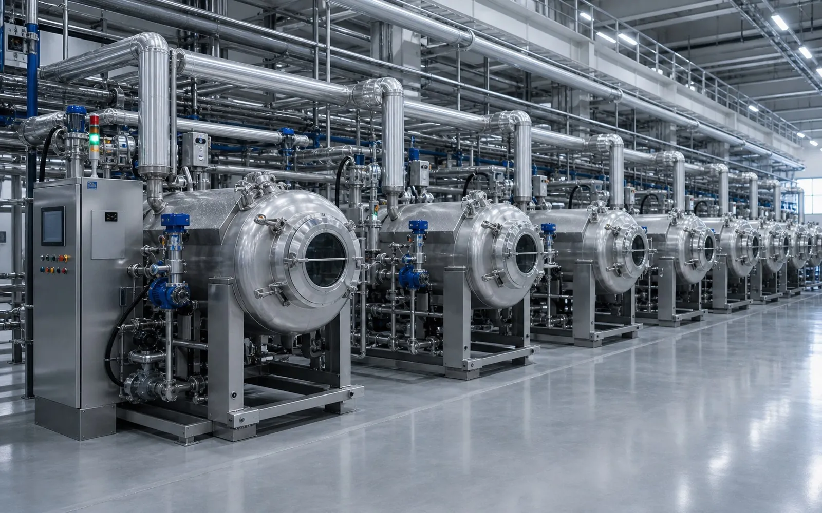 Modern textile dyeing equipment